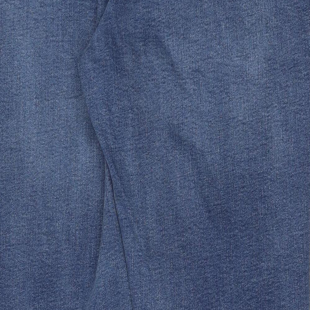 Denim & Co. Womens Blue Cotton Skinny Jeans Size 18 Regular Button