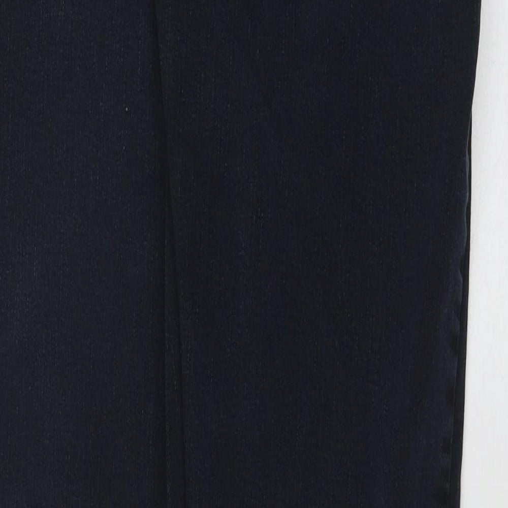 Karen Millen Womens Black Cotton Skinny Jeans Size 14 Regular Button