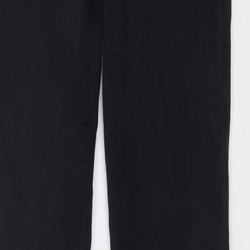 River Island Womens Black Cotton Skinny Jeans Size 6 Regular Button