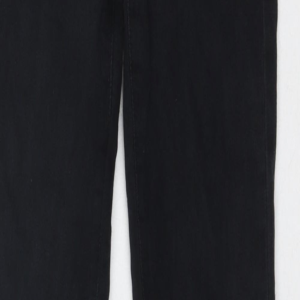 River Island Womens Black Cotton Skinny Jeans Size 6 Regular Button