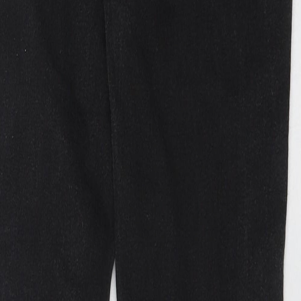 Bershka Womens Black Cotton Skinny Jeans Size 6 Regular Button
