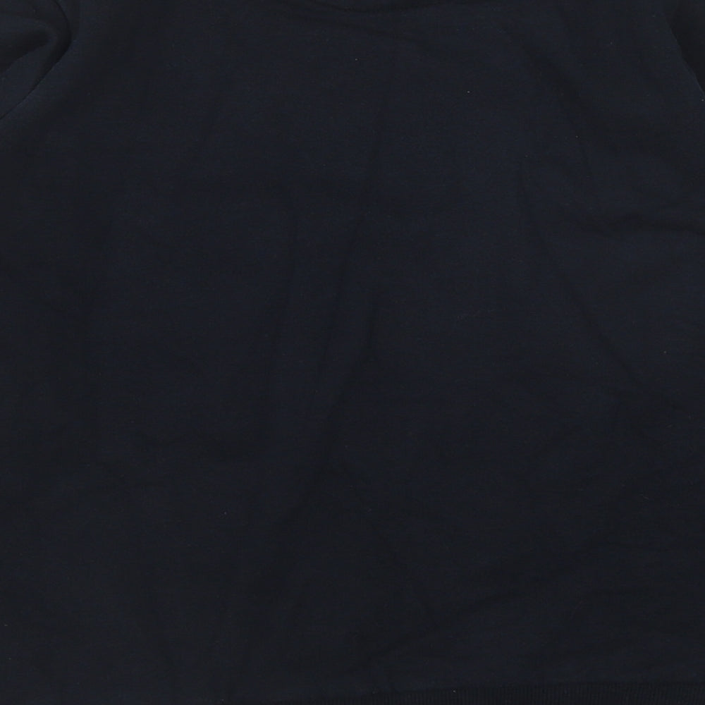 Marks and Spencer Boys Black Cotton Pullover Sweatshirt Size 10-11 Years Pullover