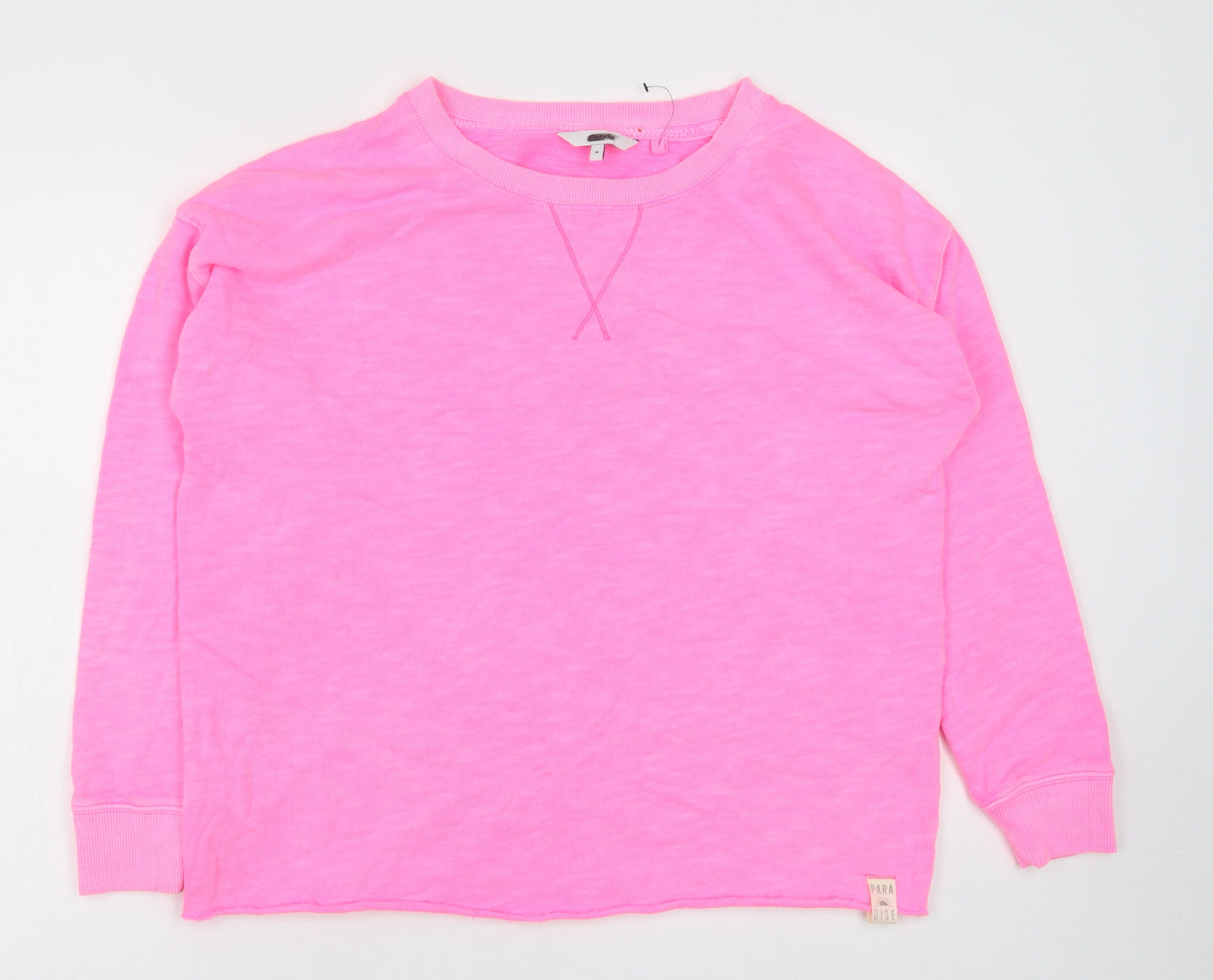 NEXT Womens Pink Cotton Pullover Sweatshirt Size M Pullover