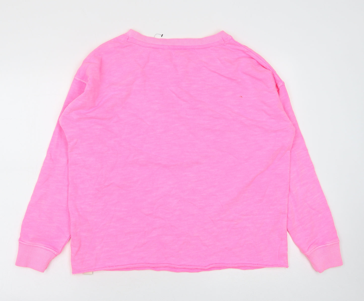 NEXT Womens Pink Cotton Pullover Sweatshirt Size M Pullover