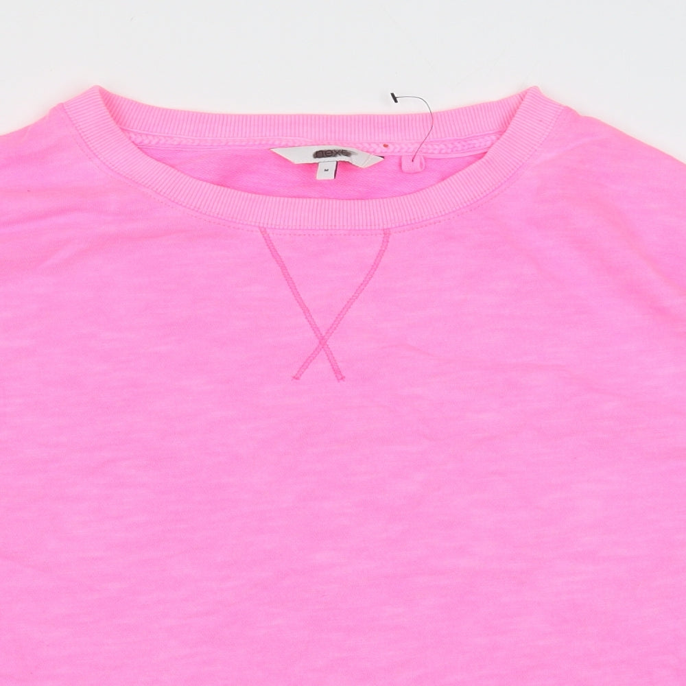 NEXT Womens Pink Cotton Pullover Sweatshirt Size M Pullover