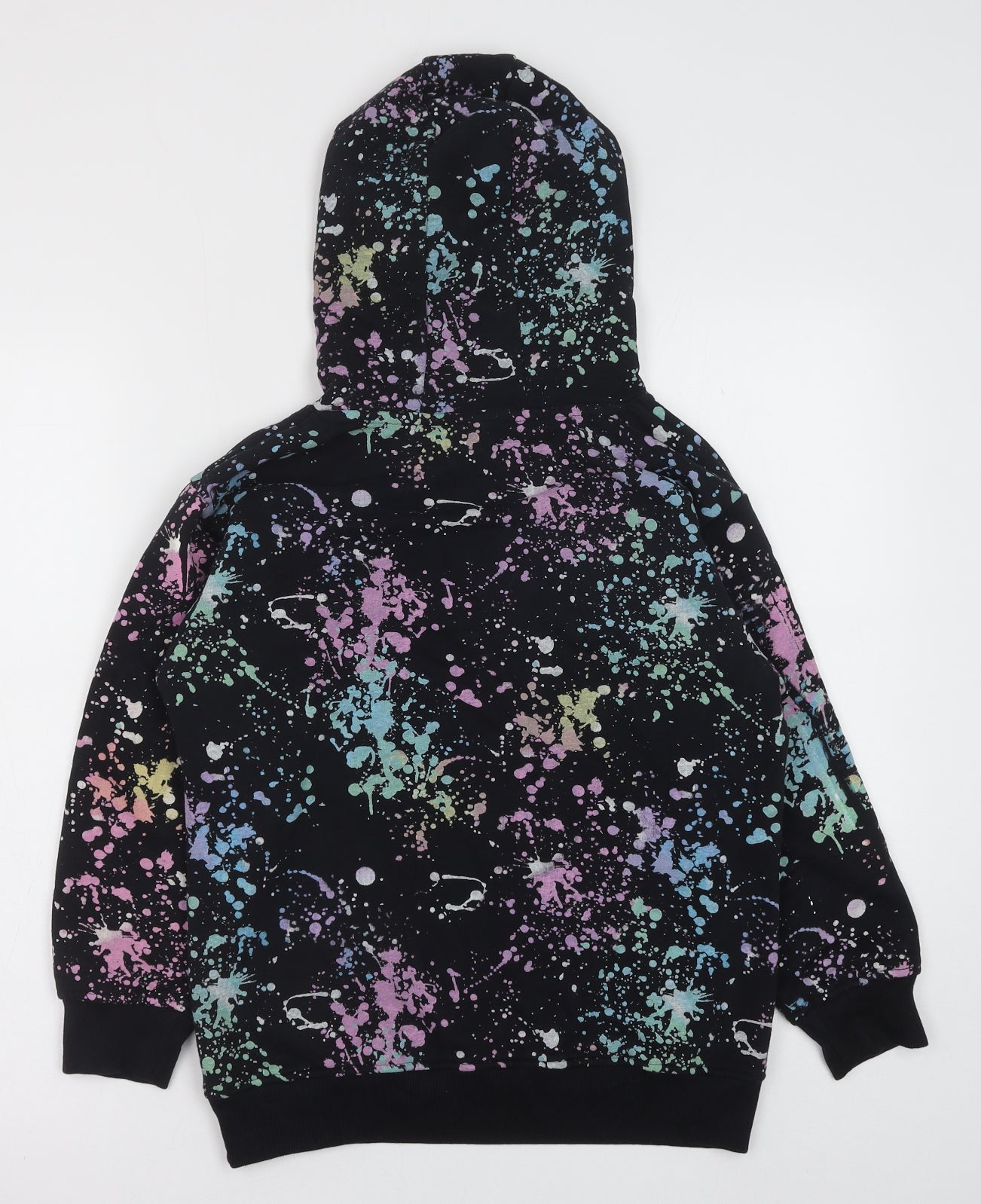 NEXT Boys Multicoloured Geometric Cotton Pullover Hoodie Size 10 Years Pullover
