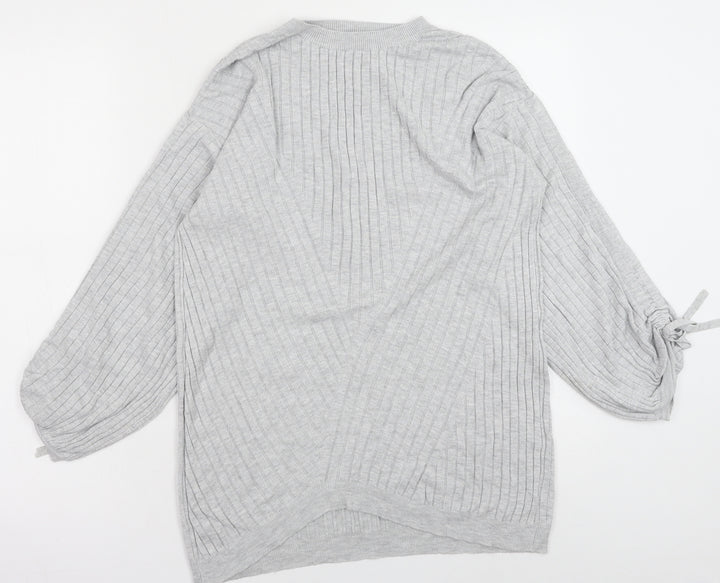 F&F Womens Grey Polyester Pullover Sweatshirt Size 12 Pullover