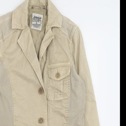 Timberland Womens Beige Jacket Size 8 Button