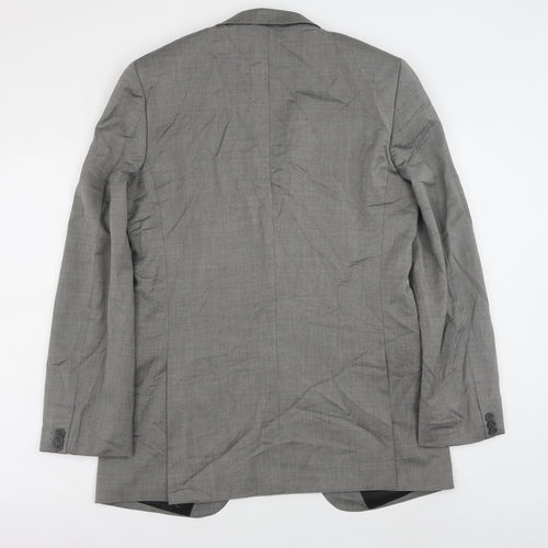 topma Mens Grey Polyester Jacket Blazer Size 40
