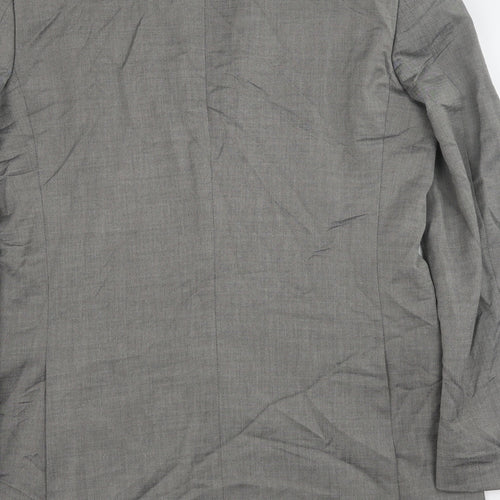 topma Mens Grey Polyester Jacket Blazer Size 40