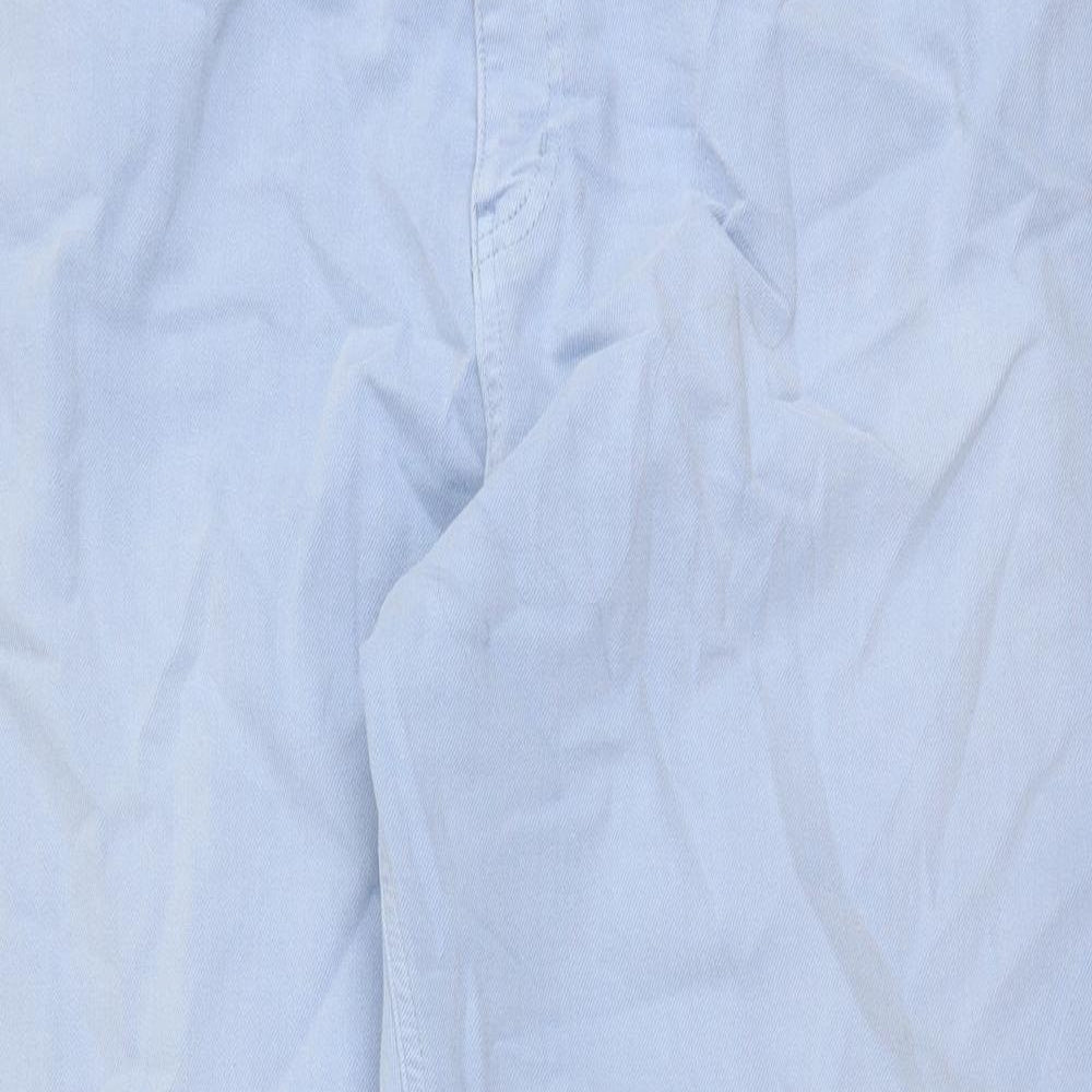 Marks and Spencer Womens Blue Cotton Skinny Jeans Size 22 Regular Button