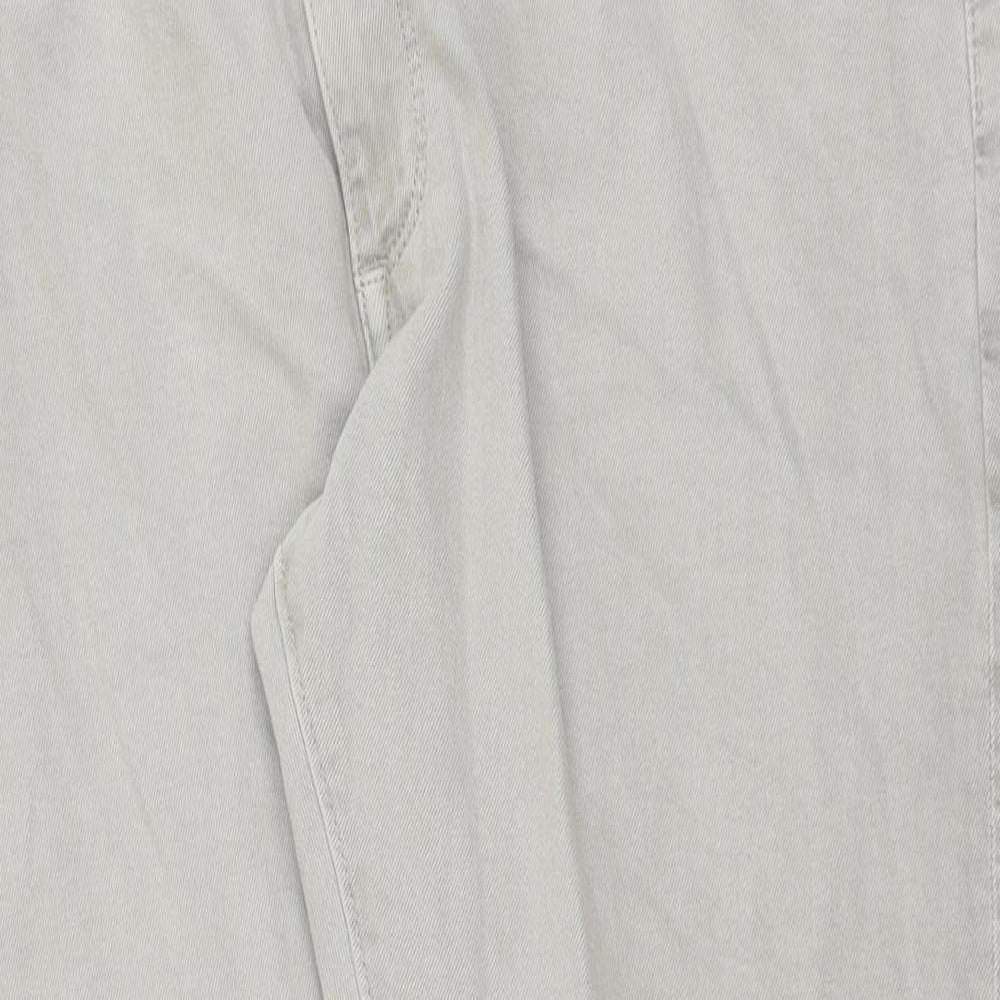 Marks and Spencer Mens Beige Cotton Skinny Jeans Size 40 in L29 in Regular Button