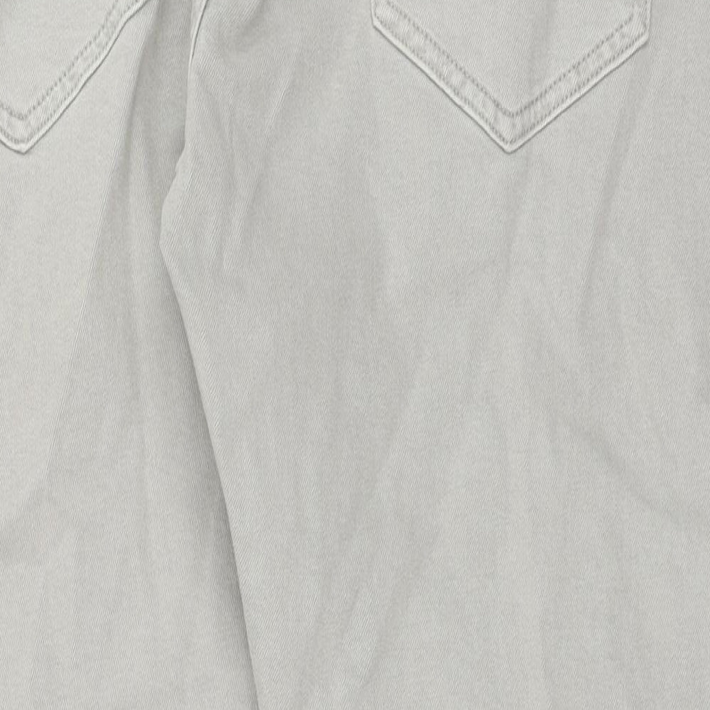 Marks and Spencer Mens Beige Cotton Skinny Jeans Size 40 in L29 in Regular Button