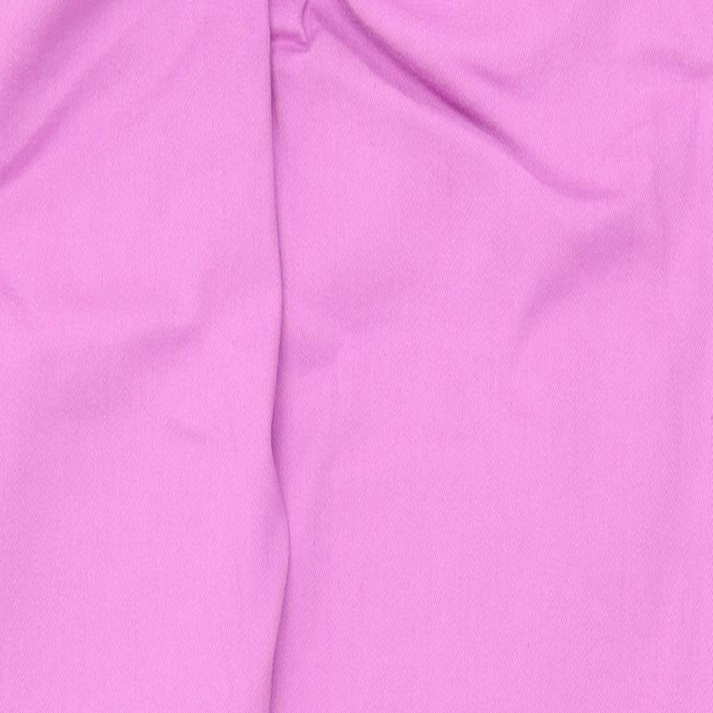 White Stuff Womens Pink Cotton Skinny Jeans Size 12 Regular Zip