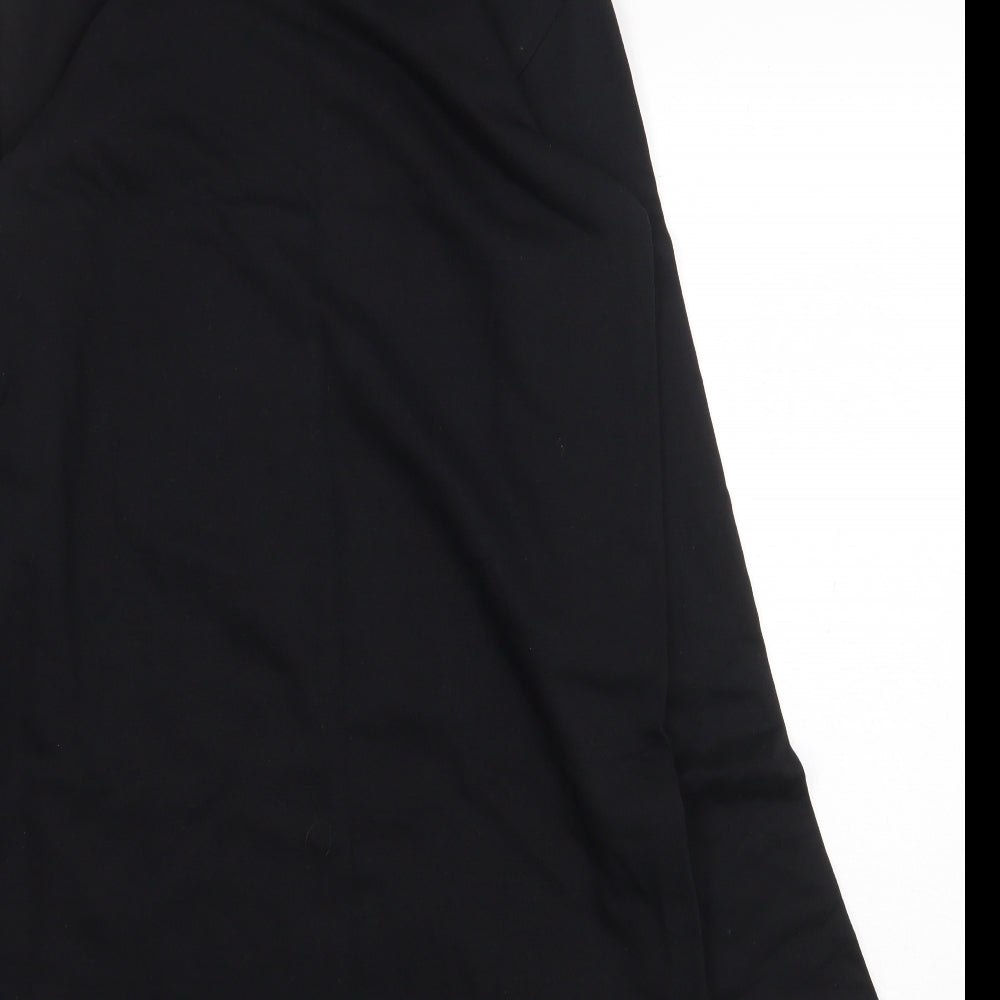 Friends Girls Black 100% Cotton Jumper Dress Size 11-12 Years Round Neck Pullover - Friends