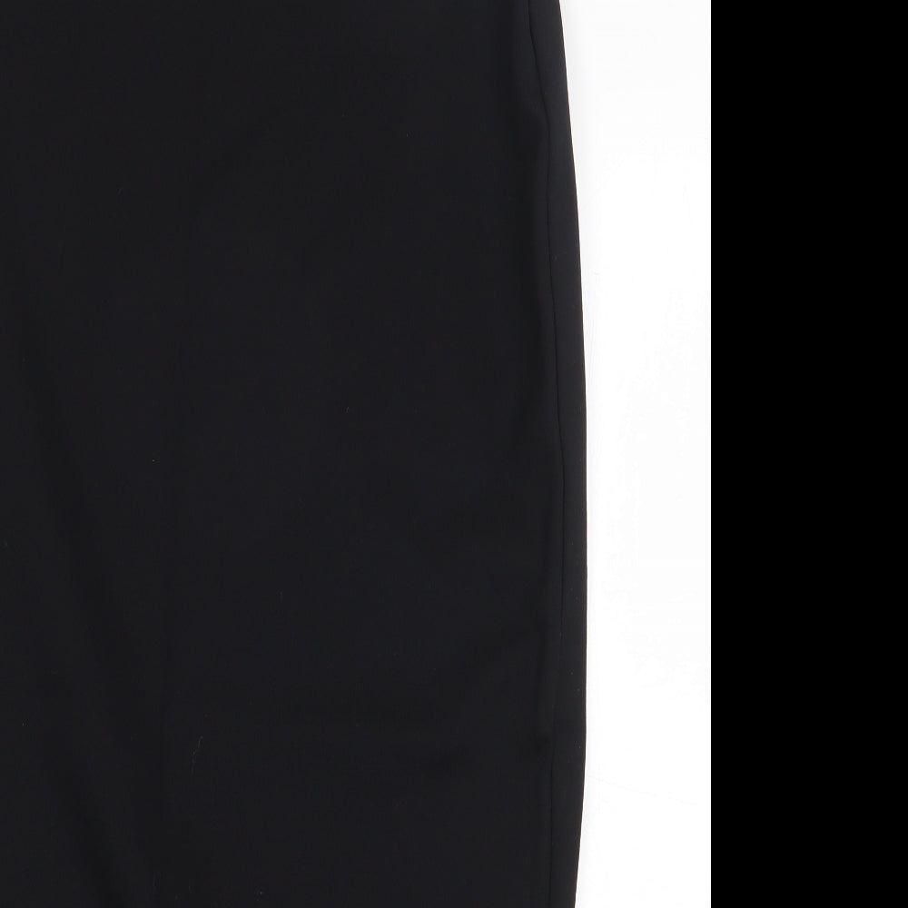 Marks and Spencer Womens Black Viscose Bandage Skirt Size 12