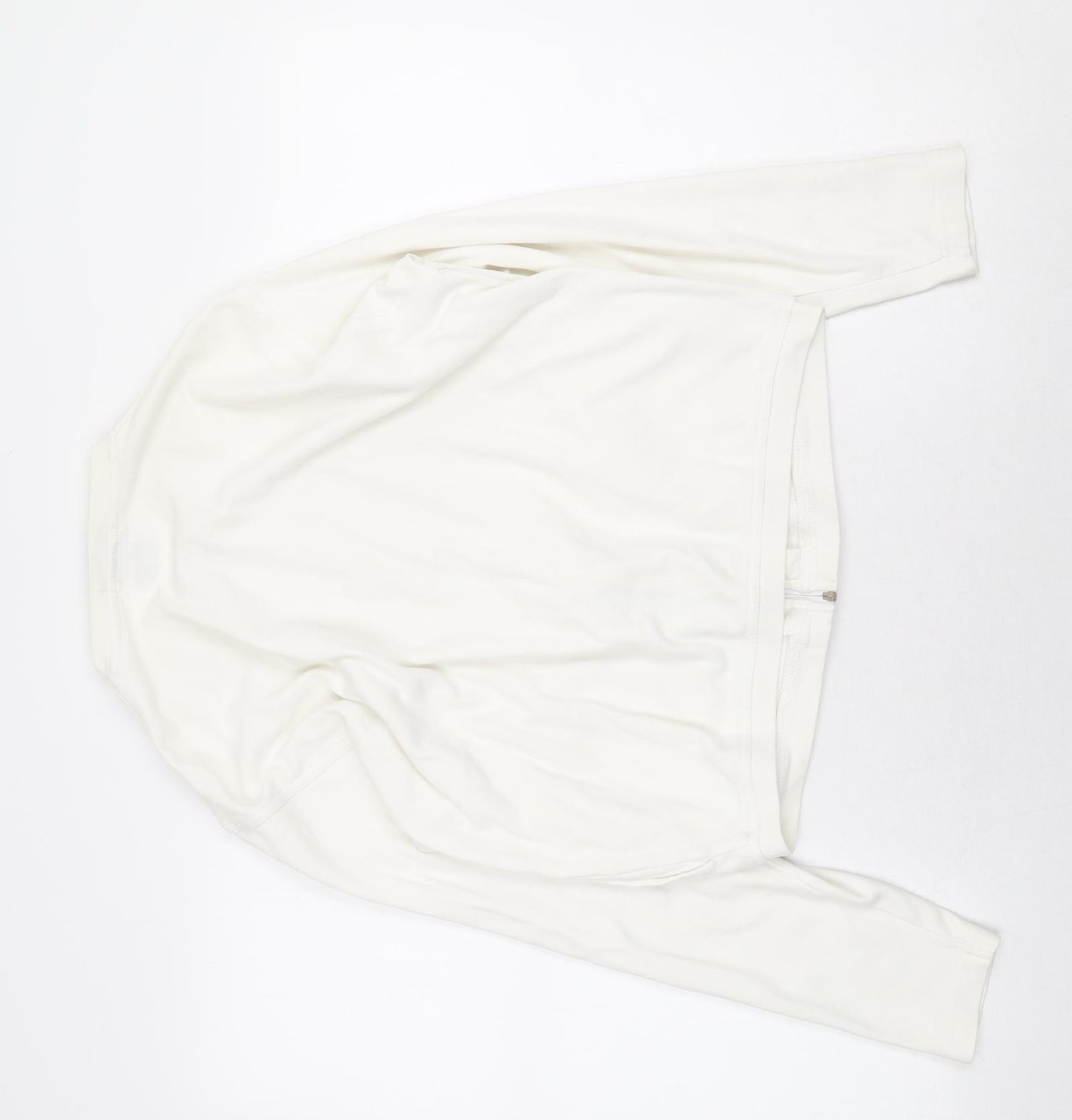 Cotton & Co Womens White Jacket Size M Zip