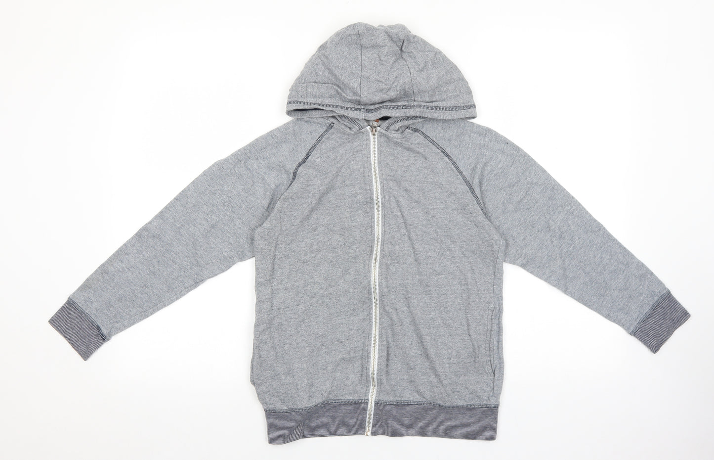 Matalan Boys Grey Cotton Full Zip Hoodie Size 10 Years Zip