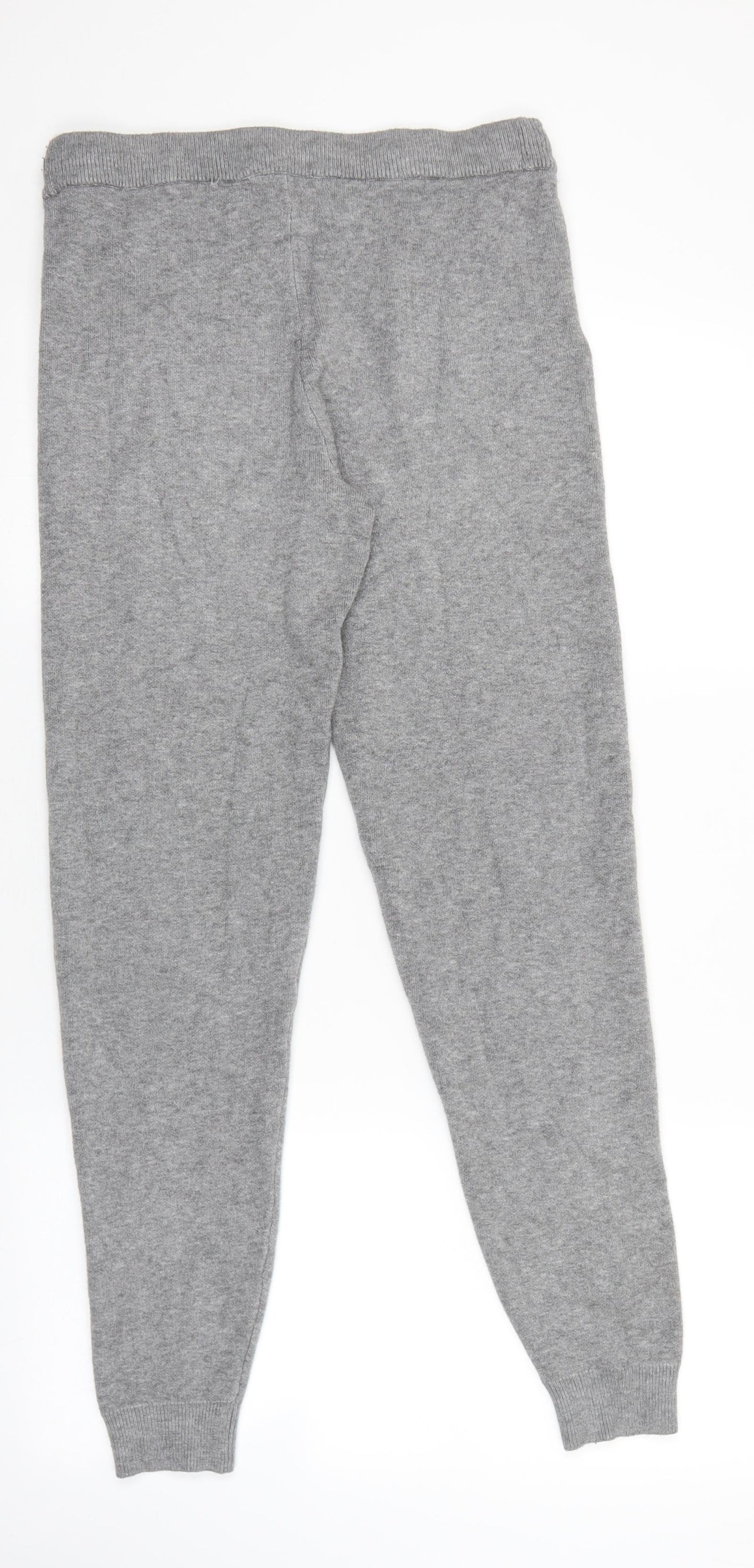 Primark Womens Grey Viscose Jogger Trousers Size S L29 in Regular Tie
