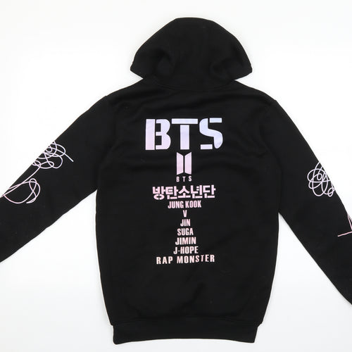 Preworn Womens Black Cotton Pullover Hoodie Size XS Pullover - BTS