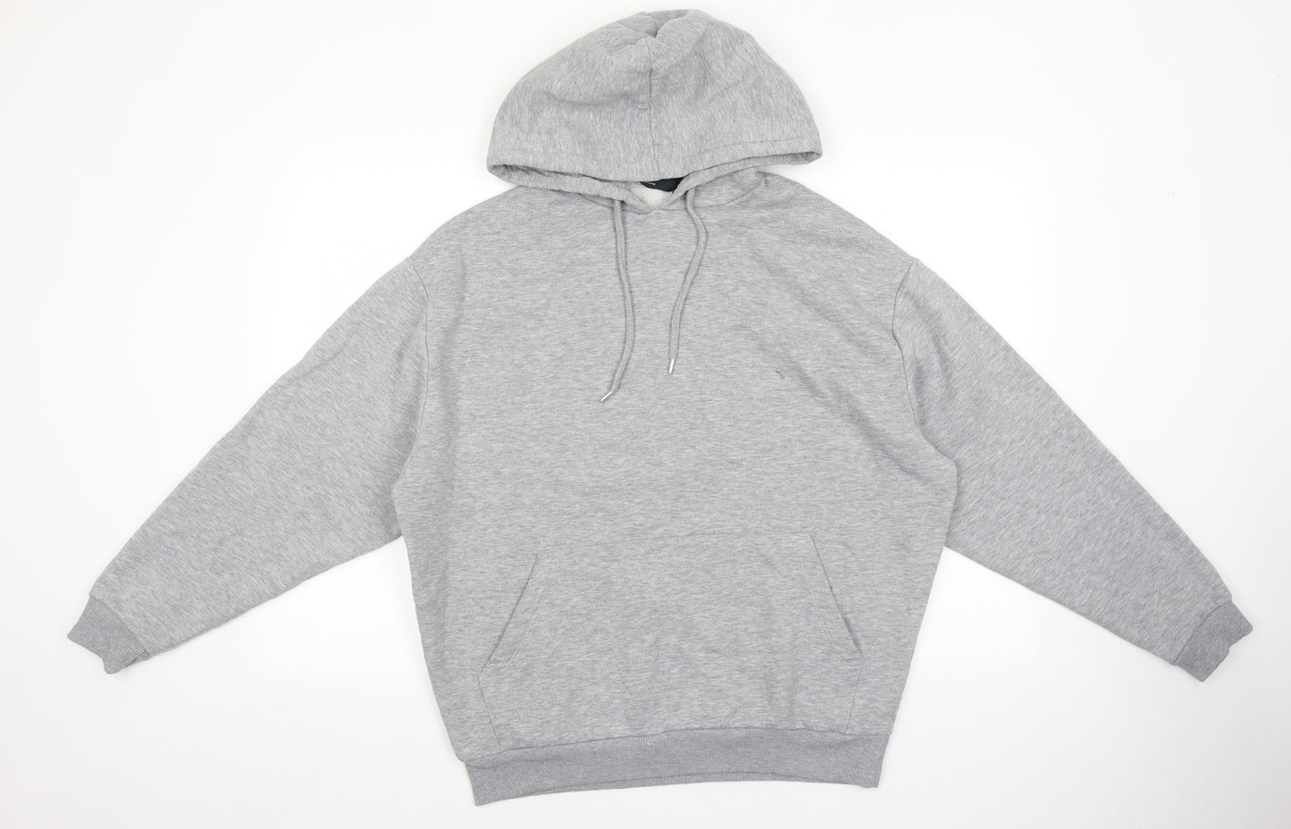 ASOS Mens Grey Cotton Pullover Hoodie Size M