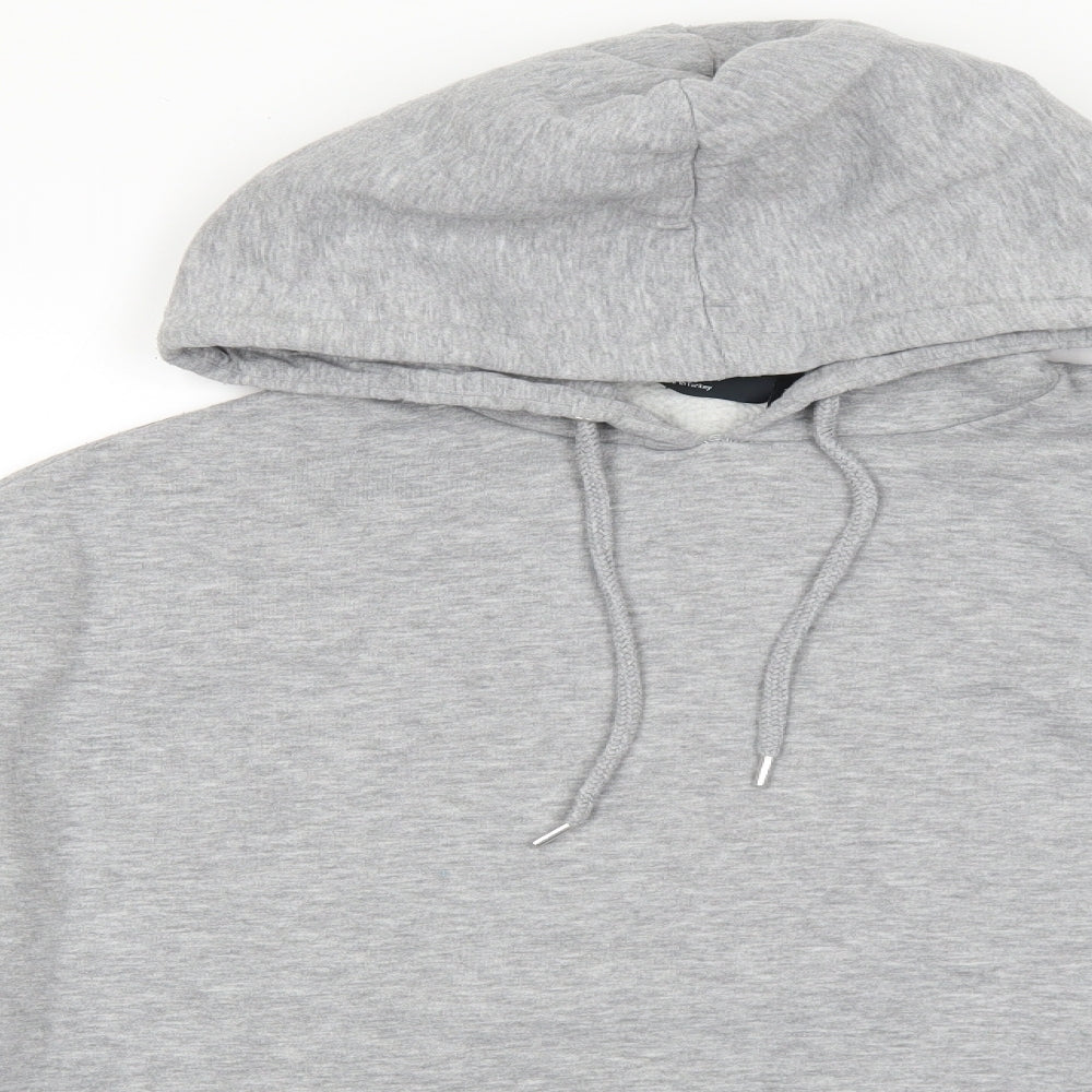 ASOS Mens Grey Cotton Pullover Hoodie Size M
