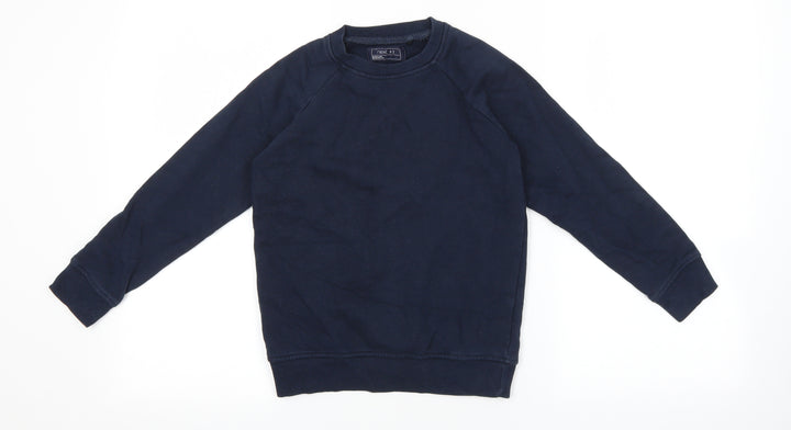 NEXT Boys Blue Cotton Pullover Sweatshirt Size 8 Years Pullover