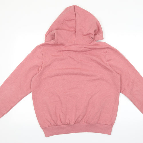 Divided Womens Pink Cotton Pullover Hoodie Size M Pullover