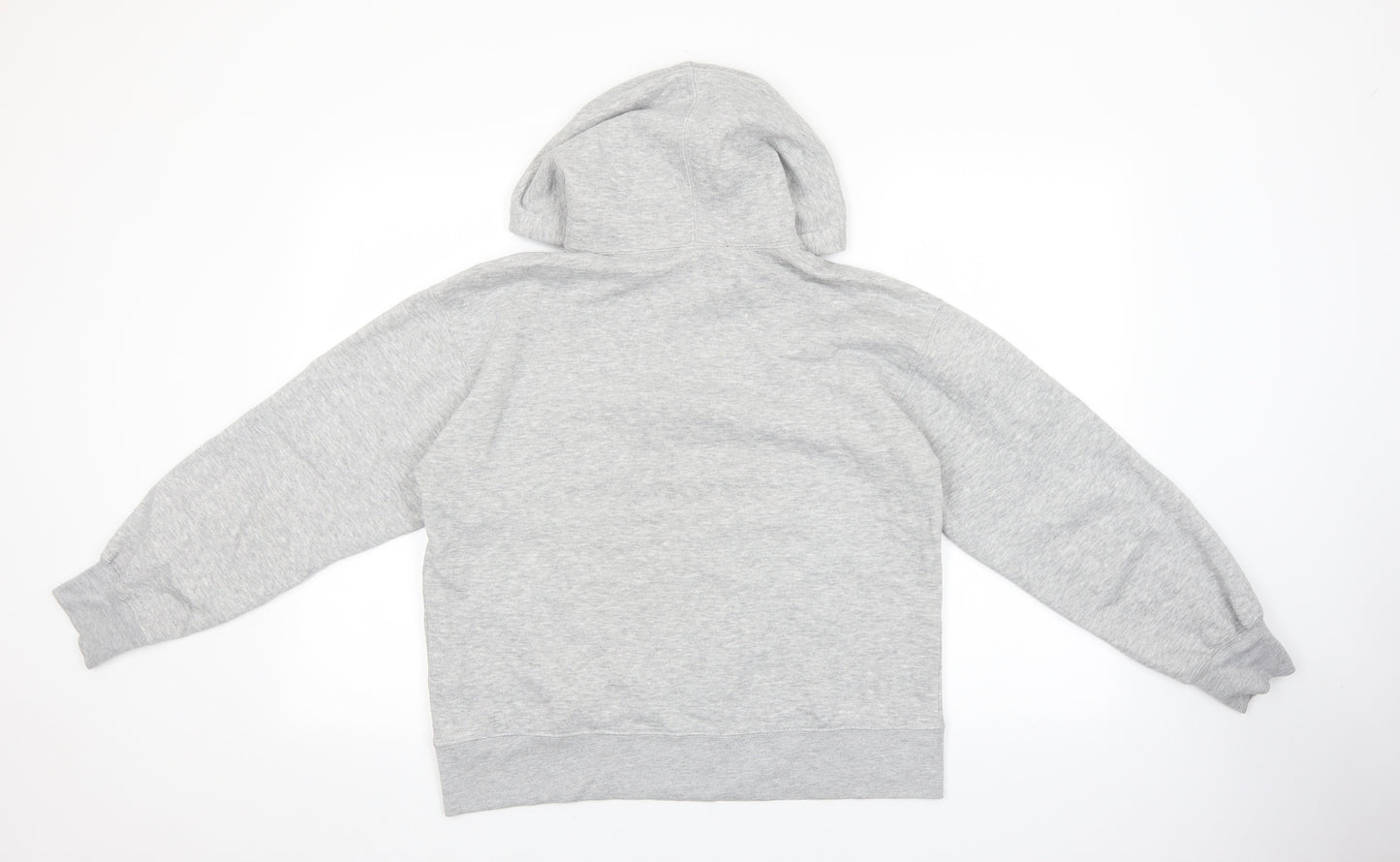 Zara Womens Grey Cotton Pullover Hoodie Size M Pullover