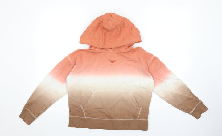 Gap Girls Multicoloured Cotton Pullover Hoodie Size 8 Years Pullover
