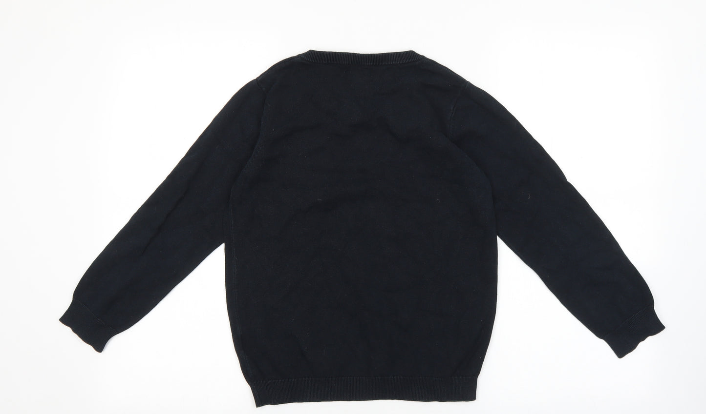 TU Boys Black Cotton Pullover Sweatshirt Size 12 Years Pullover