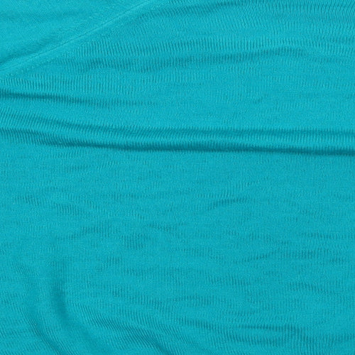 Preworn Womens Green Crew Neck Viscose Pullover Jumper Size 20