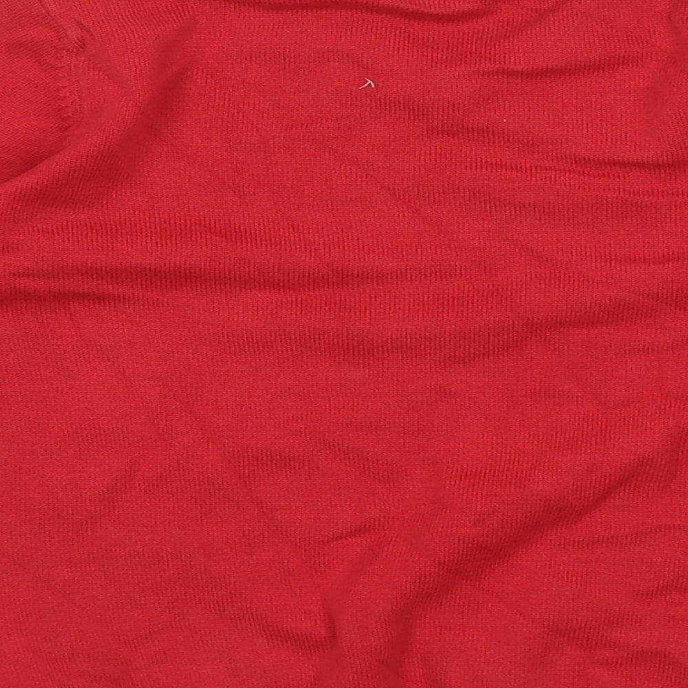 TU Boys Red Cotton Pullover Sweatshirt Size 6 Years Pullover