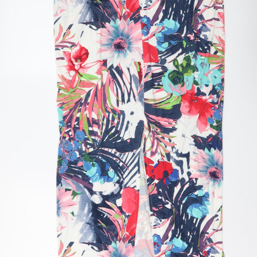 Dorothy Perkins Womens Multicoloured Floral Viscose Maxi Skirt Size 14