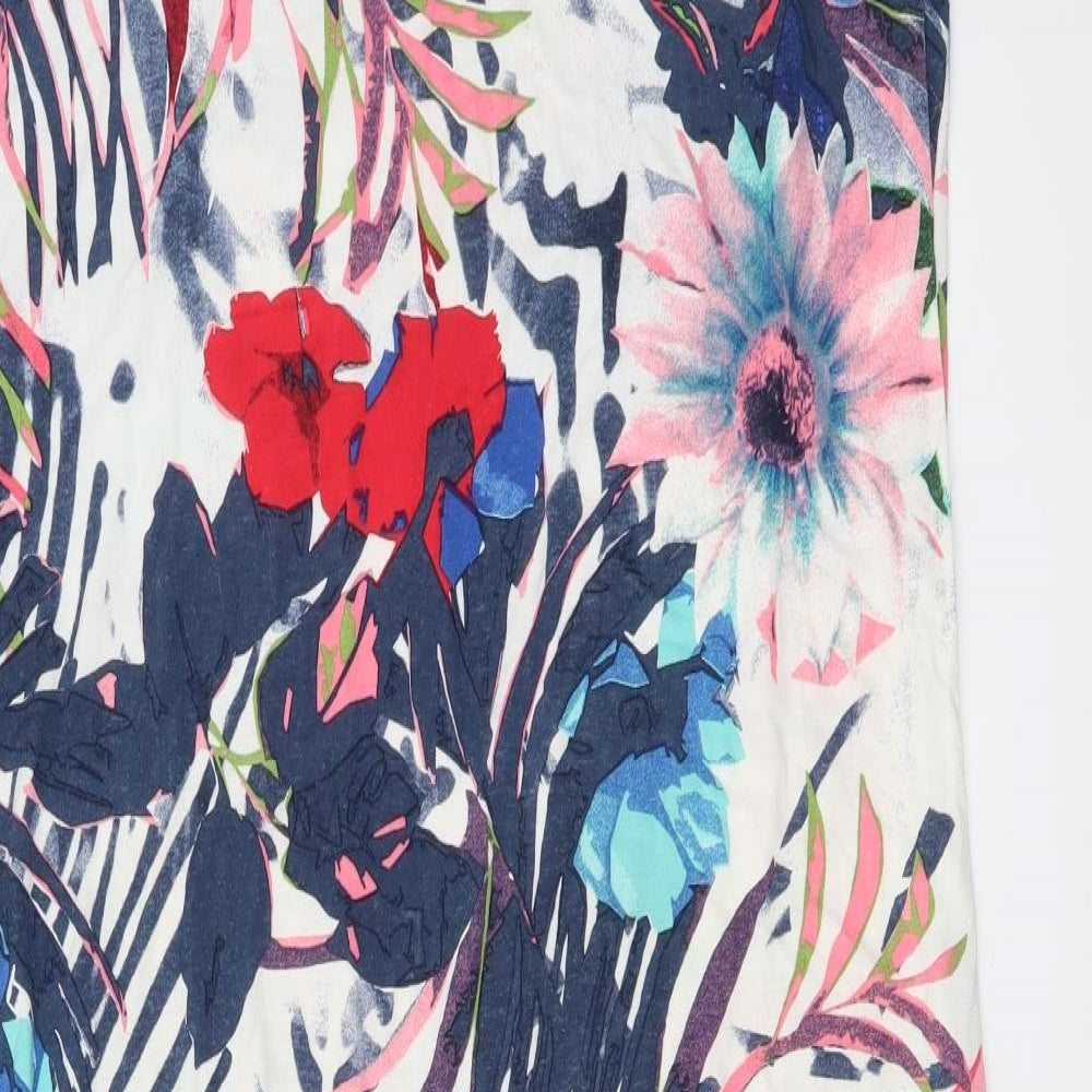 Dorothy Perkins Womens Multicoloured Floral Viscose Maxi Skirt Size 14