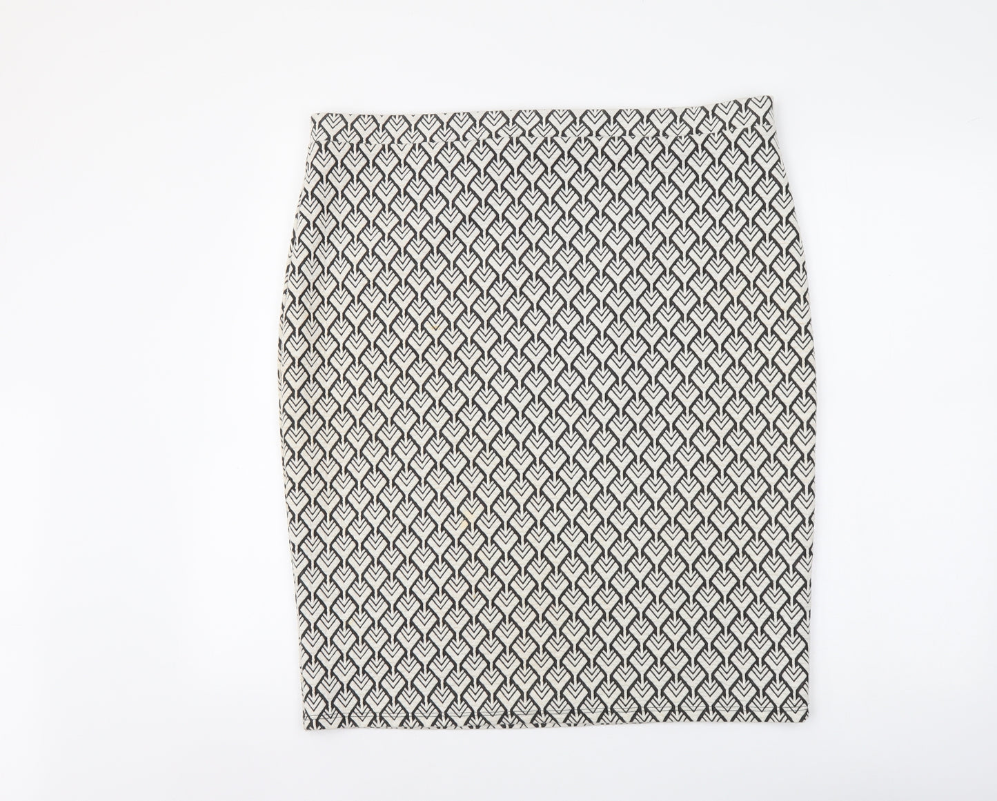 Atmosphere Womens Beige Geometric Polyester Straight & Pencil Skirt Size 20