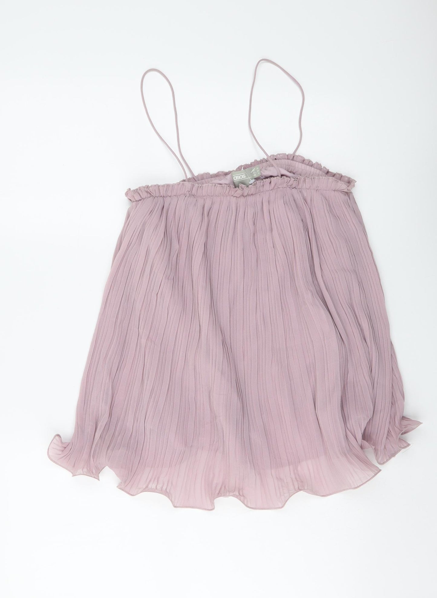ASOS Womens Purple Polyester Camisole Tank Size 10 Square Neck