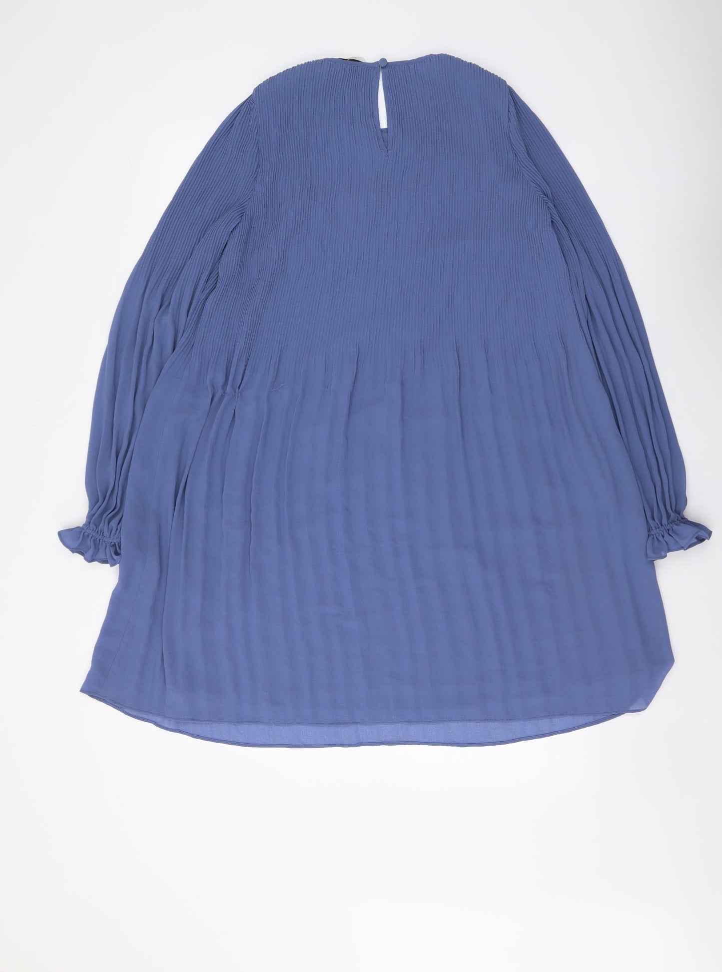 Los Angeles Atelier Womens Blue Polyester A-Line Size XS Round Neck Pullover