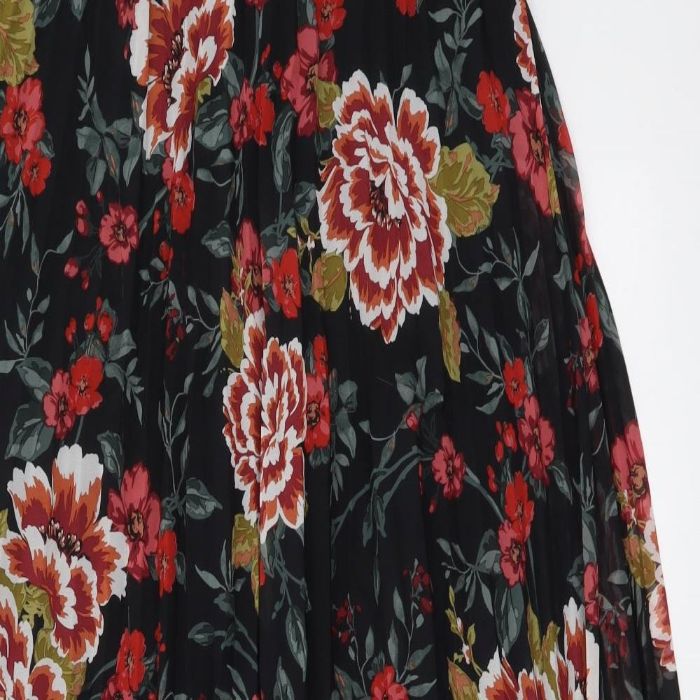 Primark Womens Multicoloured Floral Polyester Flare Skirt Size 14