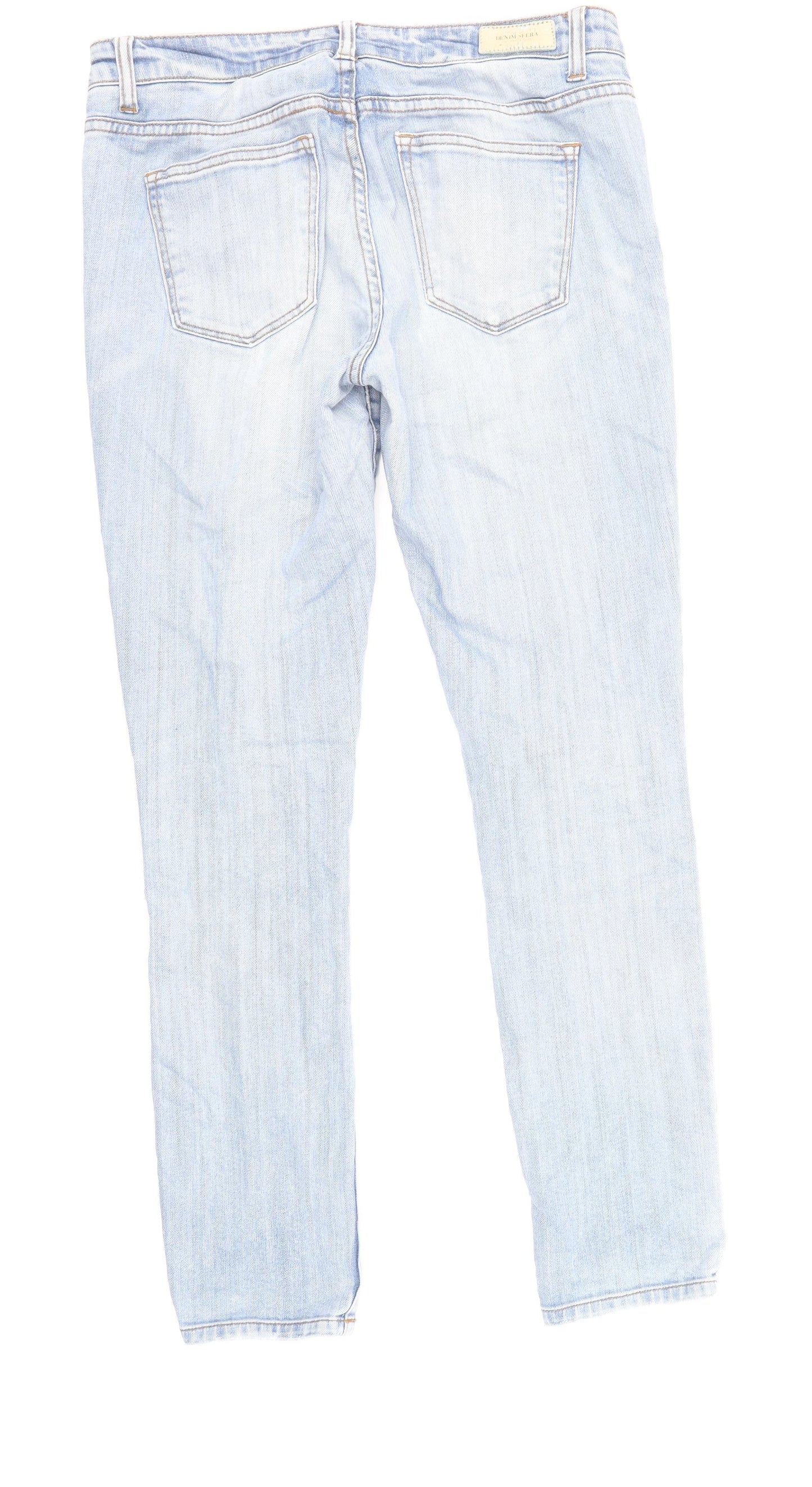 Sfera Womens Blue Cotton Skinny Jeans Size 10 Regular Zip