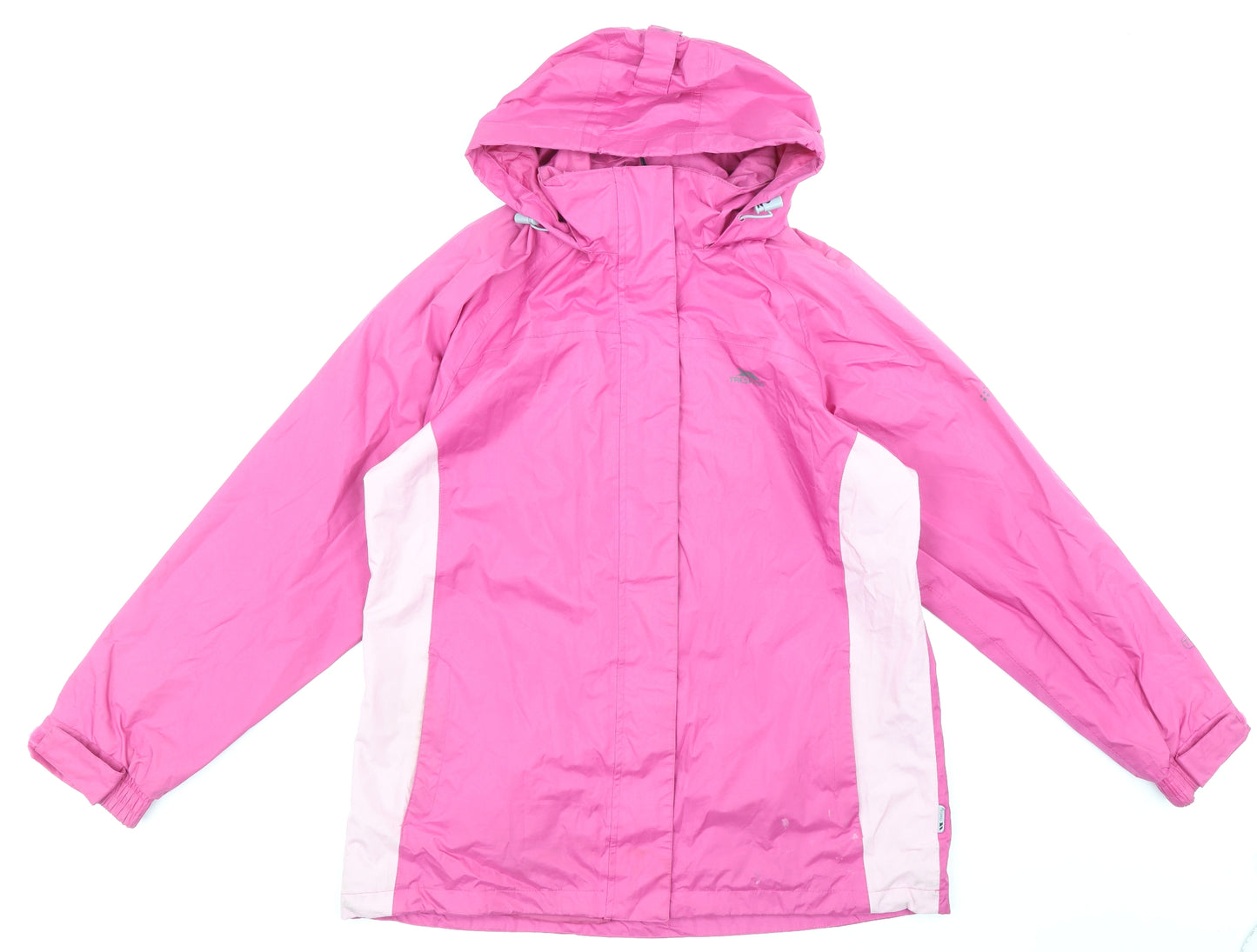 Trespass Womens Pink Rain Coat Jacket Size XL Zip