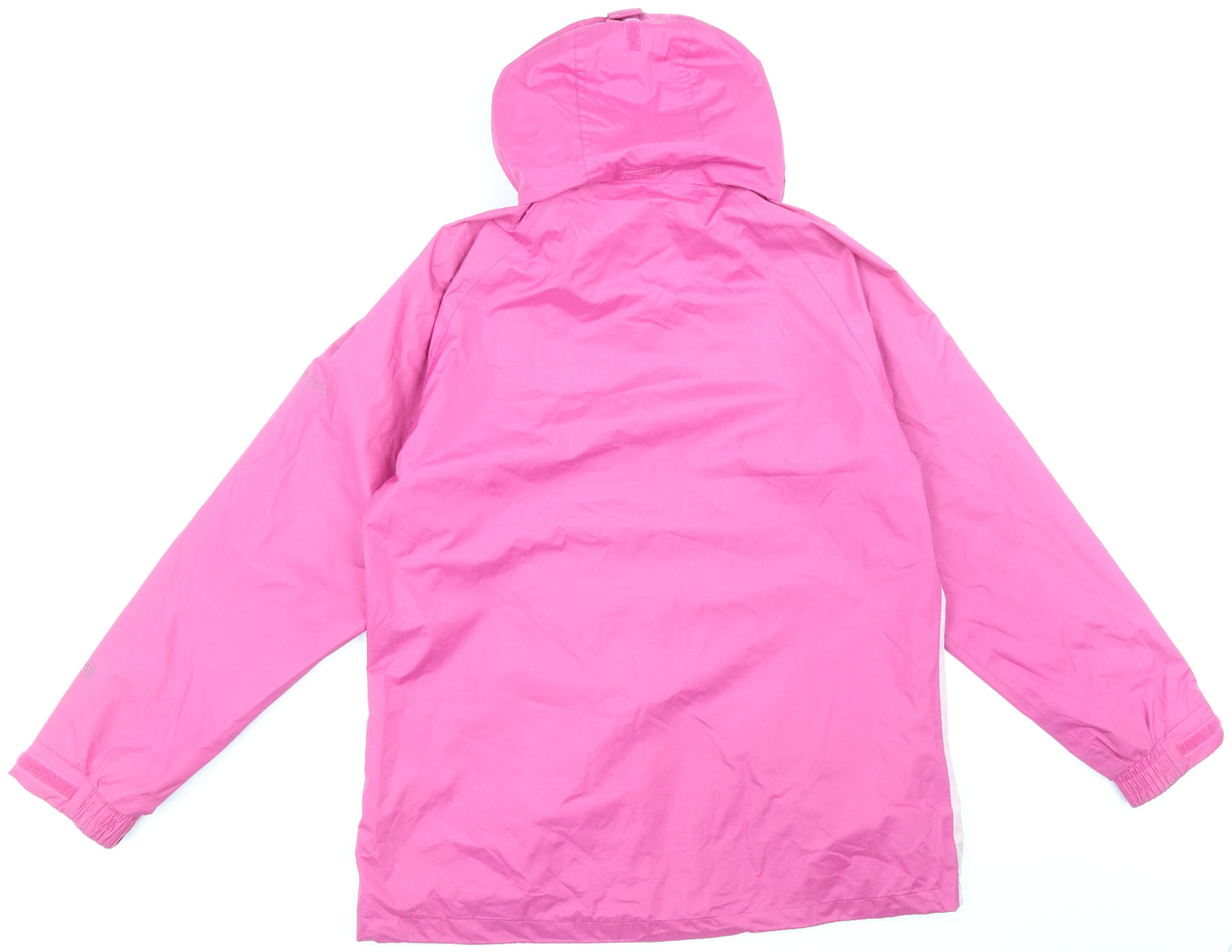 Trespass Womens Pink Rain Coat Jacket Size XL Zip