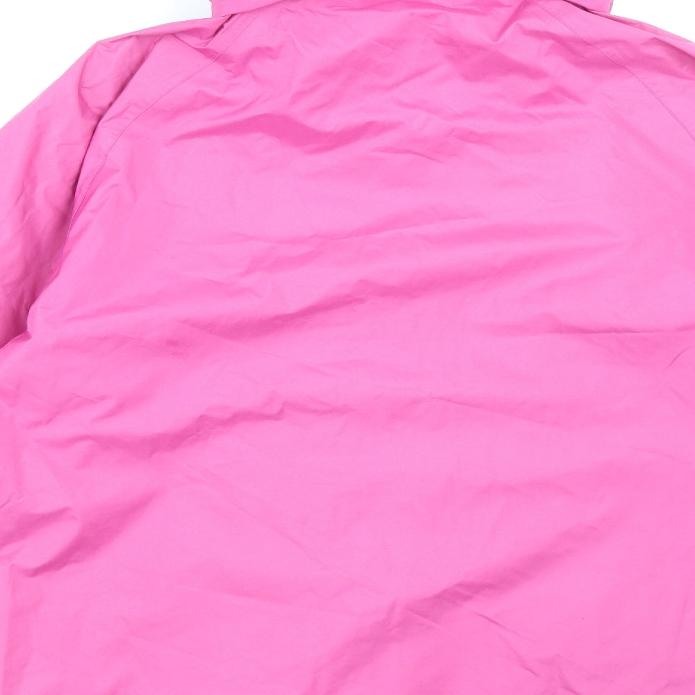 Trespass Womens Pink Rain Coat Jacket Size XL Zip
