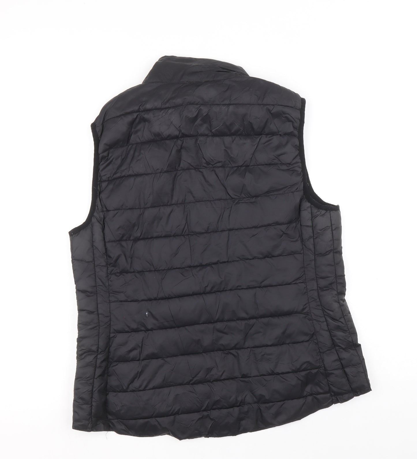 Primark Womens Black Gilet Waistcoat Size M Zip