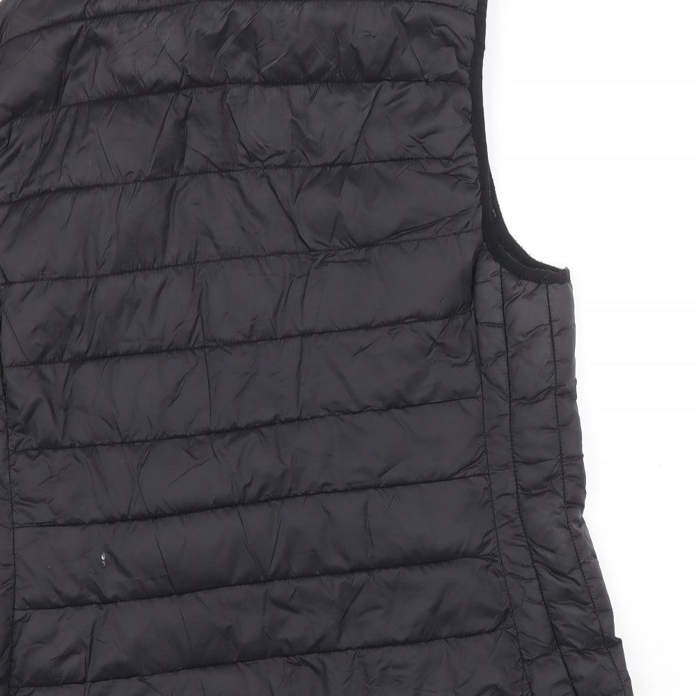 Primark Womens Black Gilet Waistcoat Size M Zip