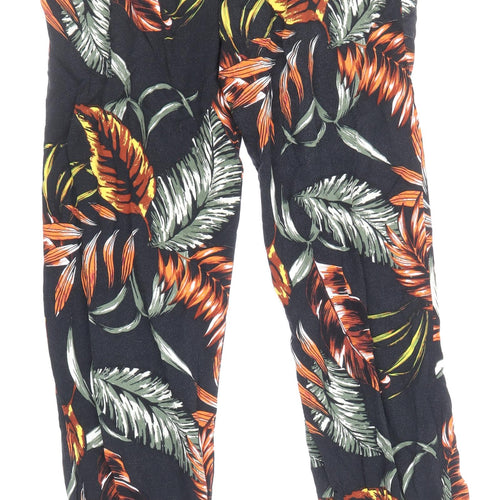 Paraphrase Womens Multicoloured Geometric Viscose Bloomer Trousers Size 10 Regular