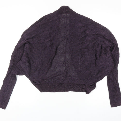 Wallis Womens Purple V-Neck Viscose Cardigan Jumper Size M