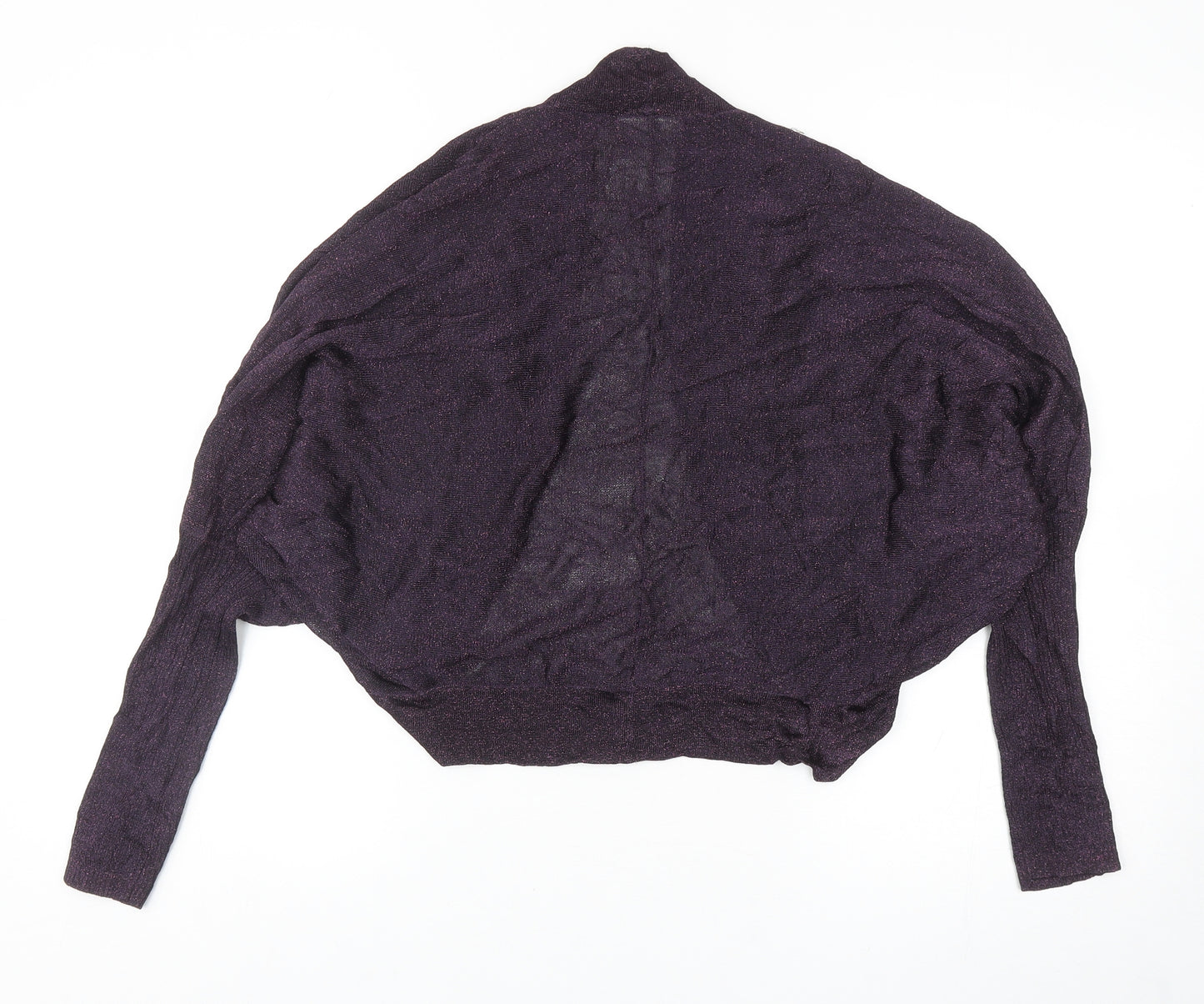 Wallis Womens Purple V-Neck Viscose Cardigan Jumper Size M
