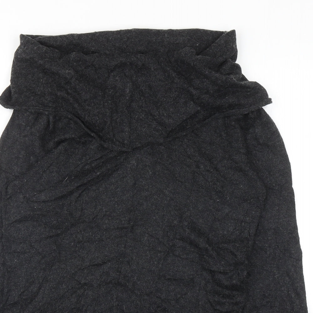 Topshop Womens Green Roll Neck Acrylic Pullover Jumper Size 10