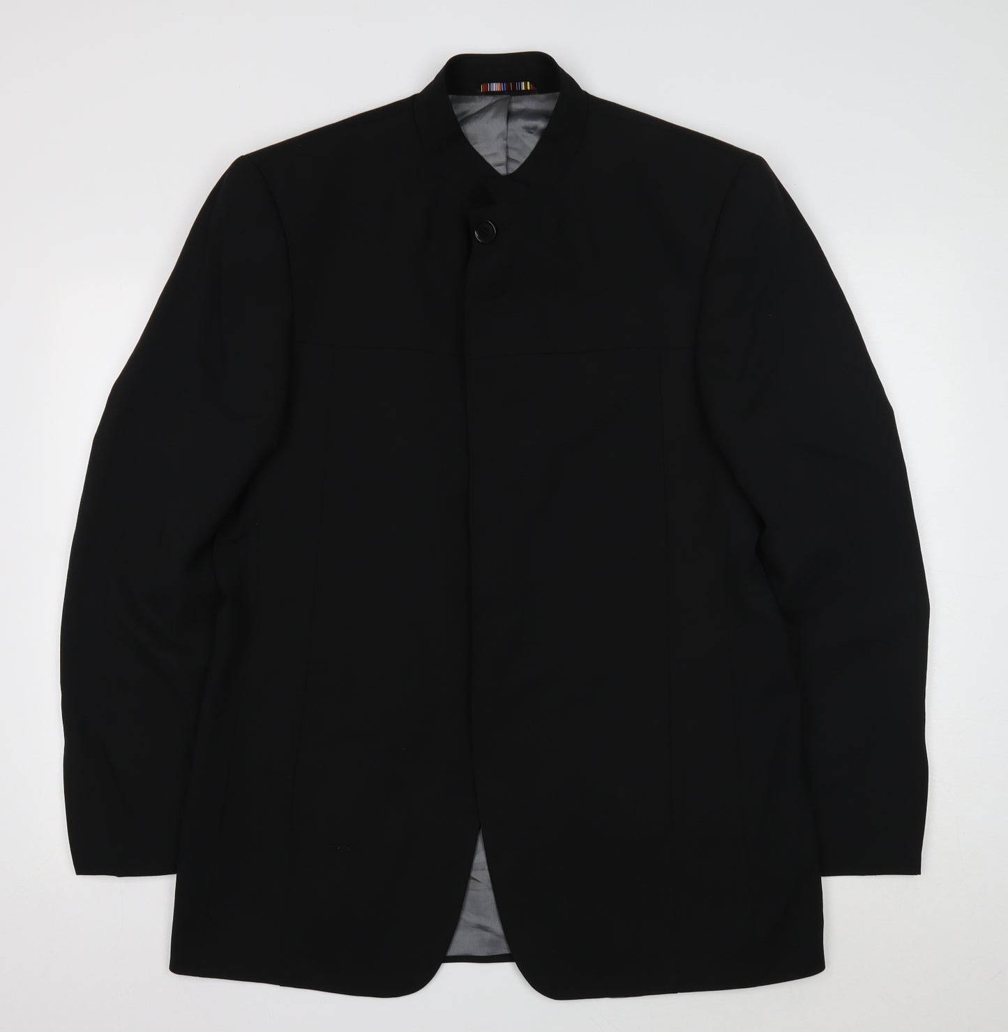 River Island Womens Black Polyester Jacket Suit Jacket Size 42